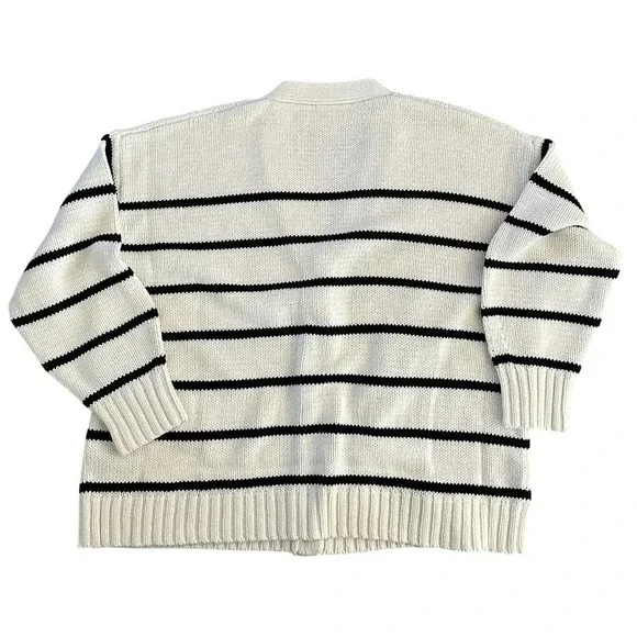 NWT Jenni Kayne Navy Stripe Chloe Cardigan Sweater Size Medium - Picture 6 of 9